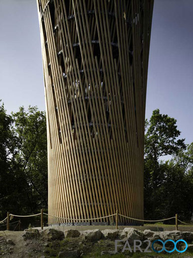 德国建造23.5米高的防腐木结构园艺展览会瞭望塔（转载）